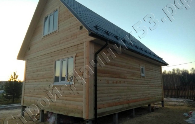 4 Брусовой дом проекту К-34 6×9, 94.5 м², Тульская область, Ясногорский район, к.п (8)